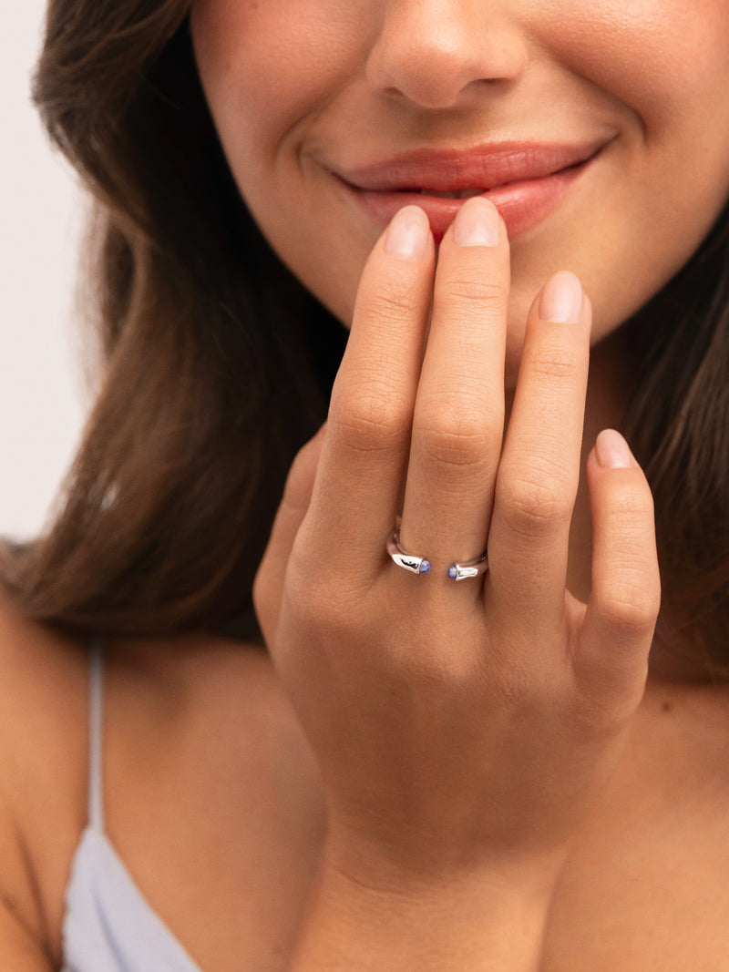 Anello Cane Cianite