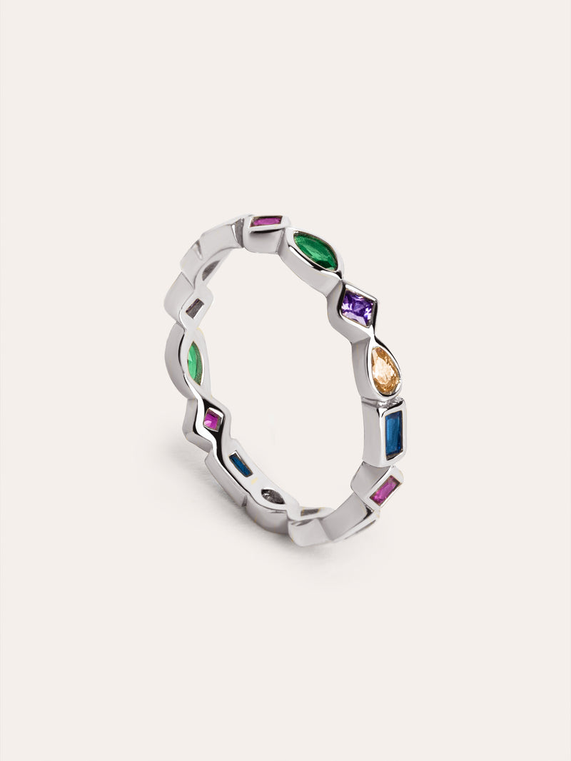 Cascade Ring Silber