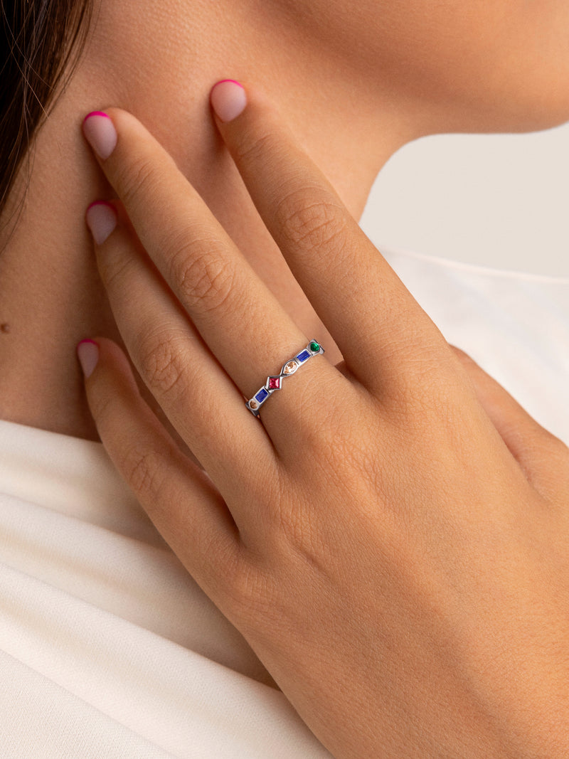 Cascade Ring Silber