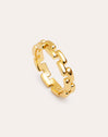 Anillo Chain Baño Oro