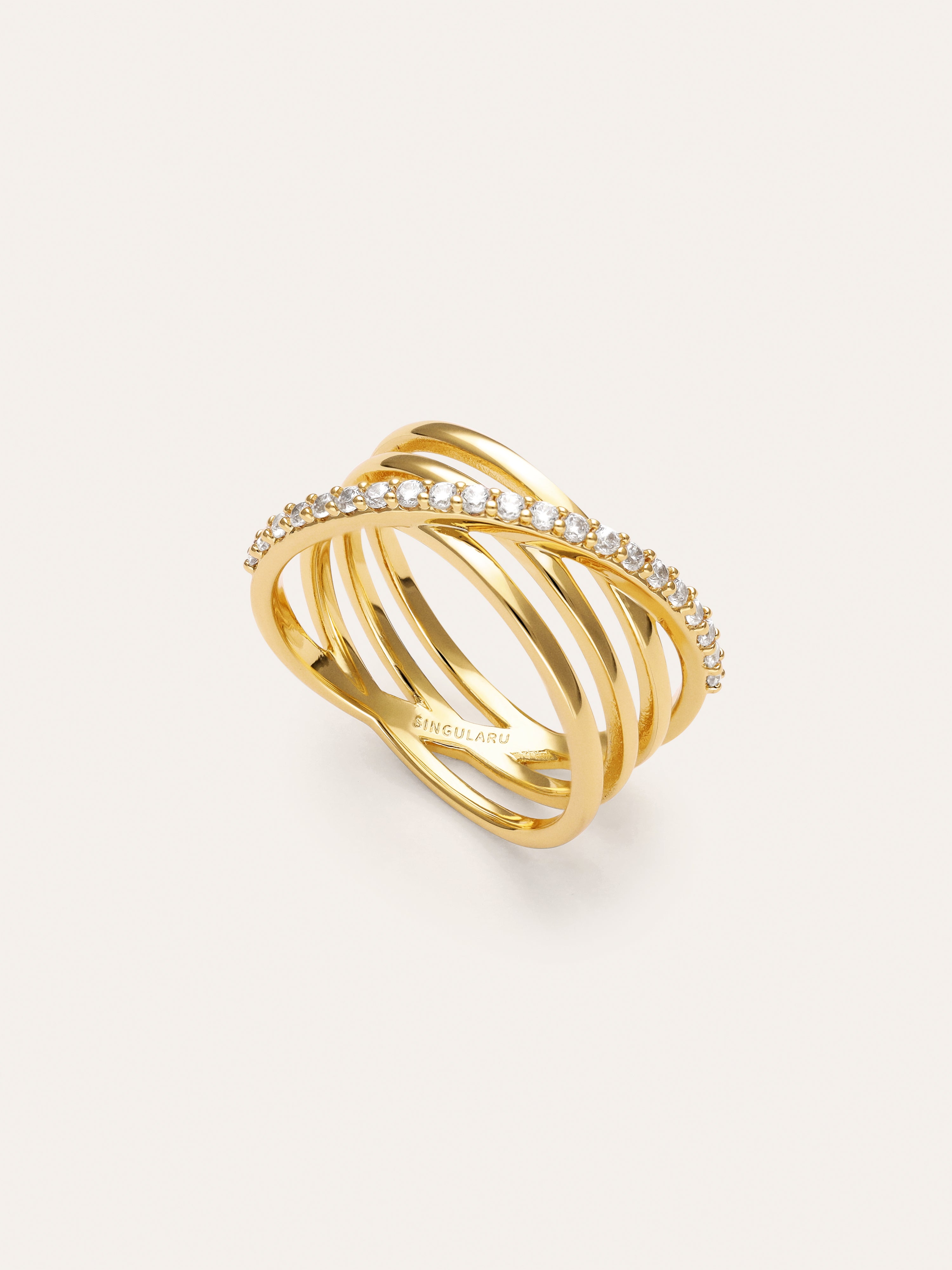 Bague Comete plaquée or