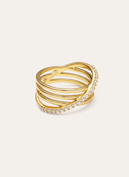 Bague Comete plaquée or