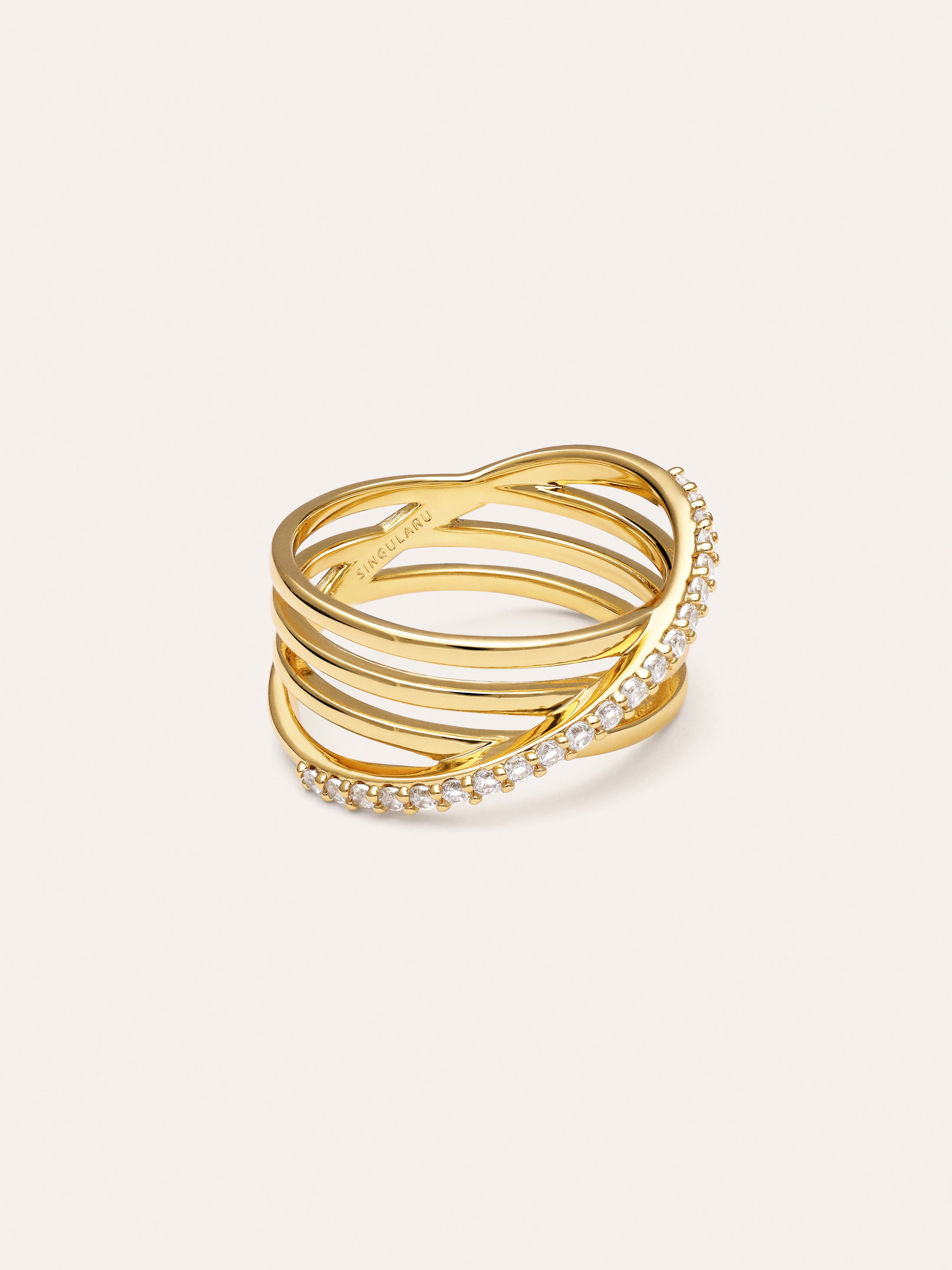 Bague Comete plaquée or