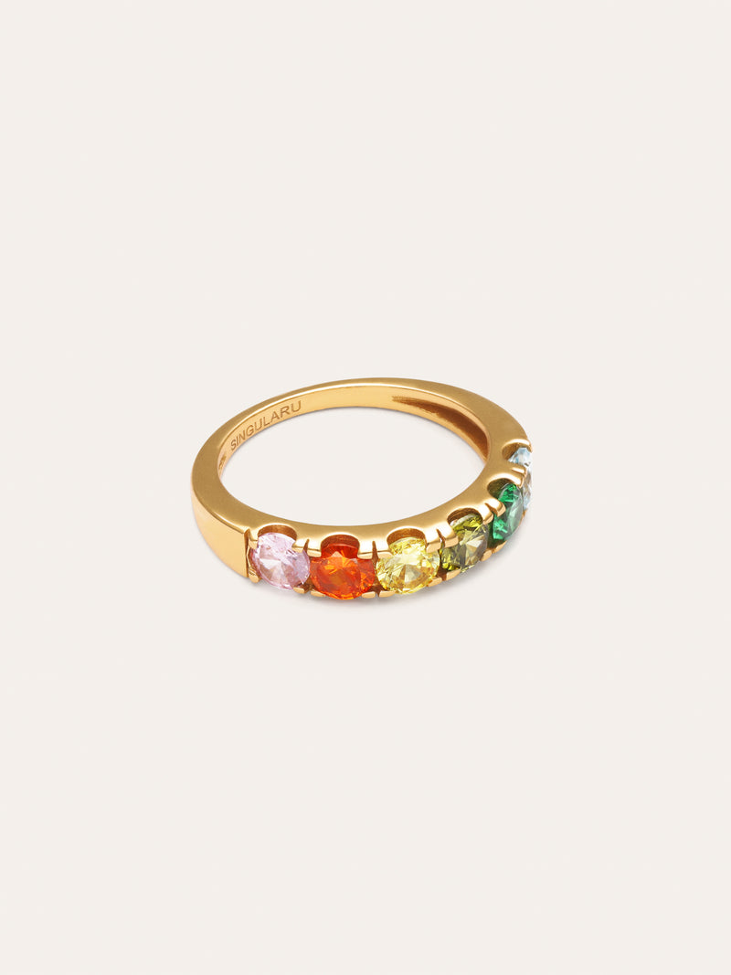 Anello Colorway Placcato Oro