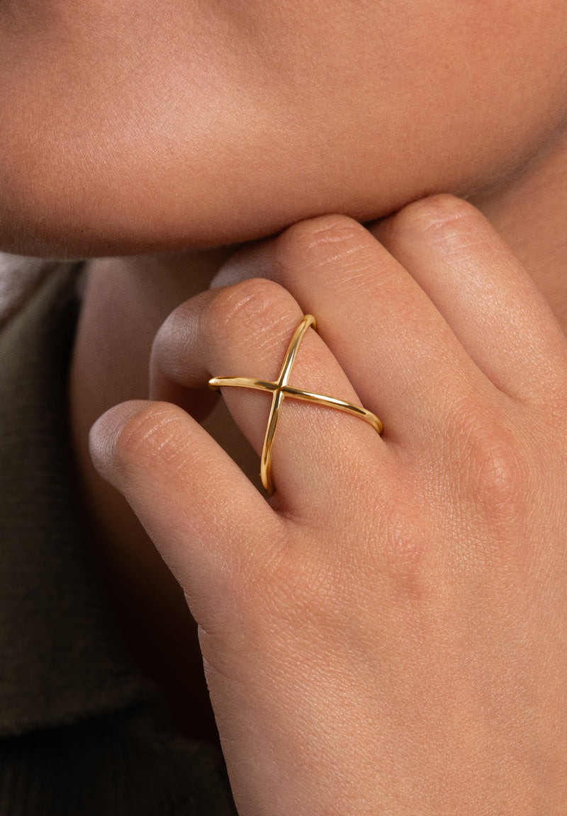 4Ever Ring Silber, vergoldet