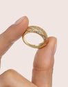 Dancing Colors Ring, vergoldet