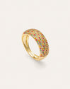 Dancing Colors Ring, vergoldet