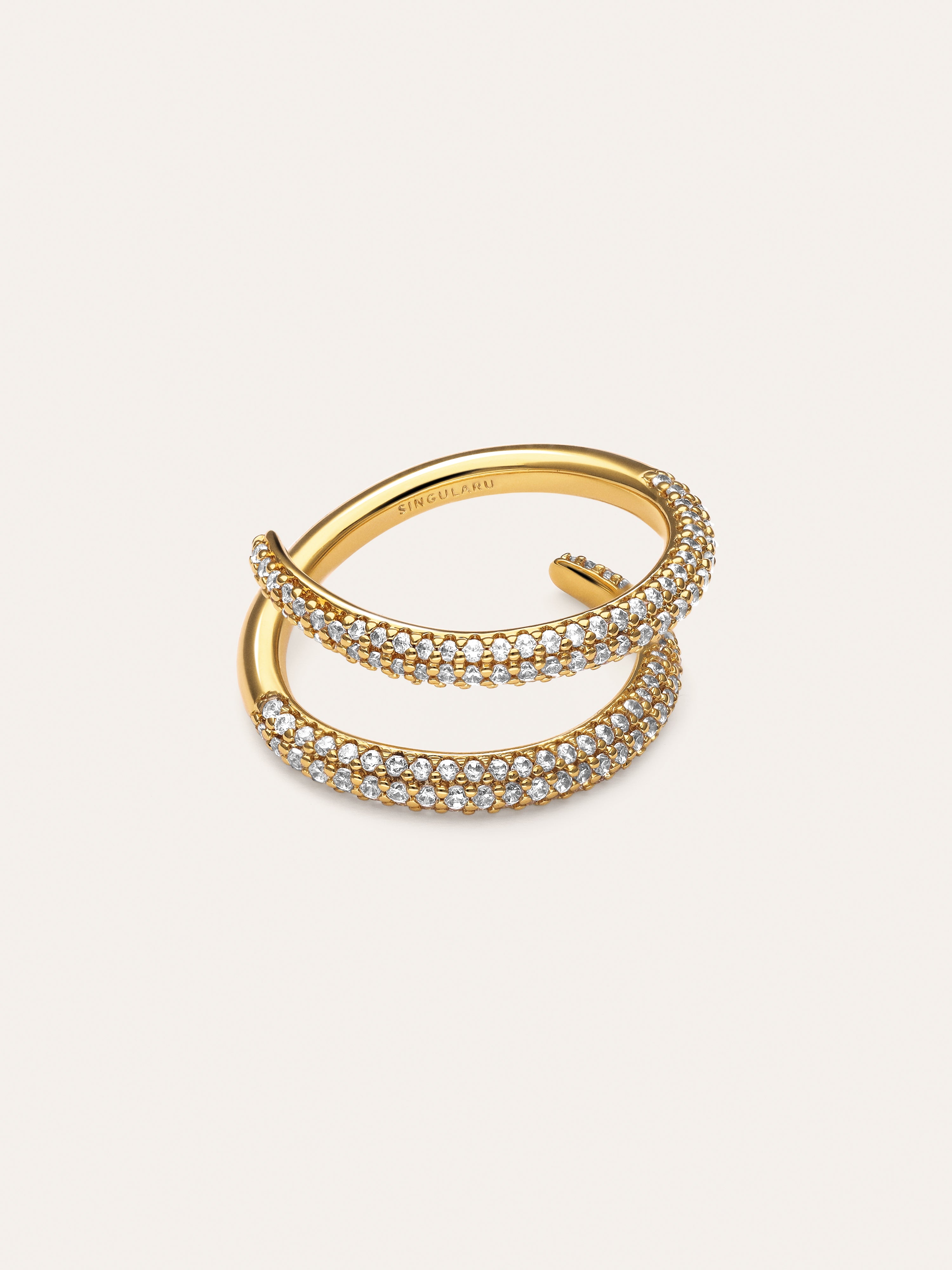 Doble Scarlett Gold Ring