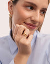 Anillo Doble Scarlett Dance Baño Oro
