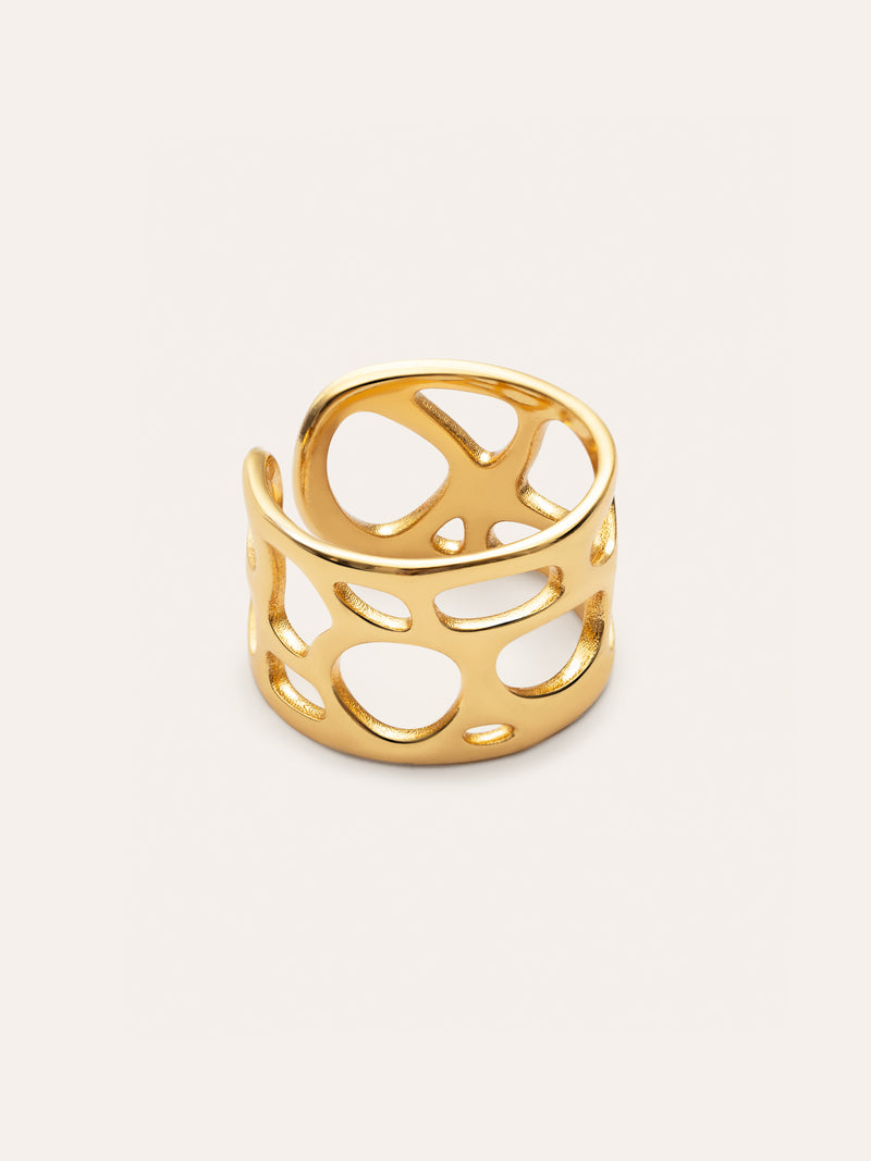Dotty Ring, vergoldet