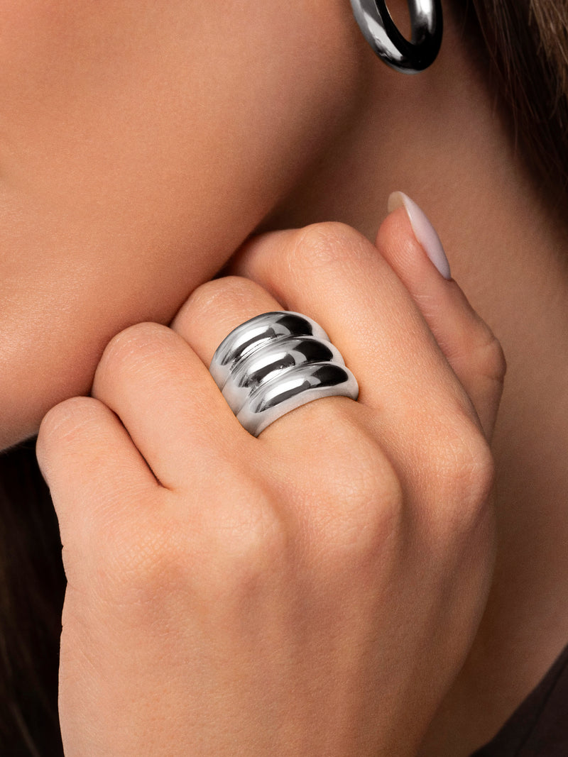 Dune Ring Edelstahl