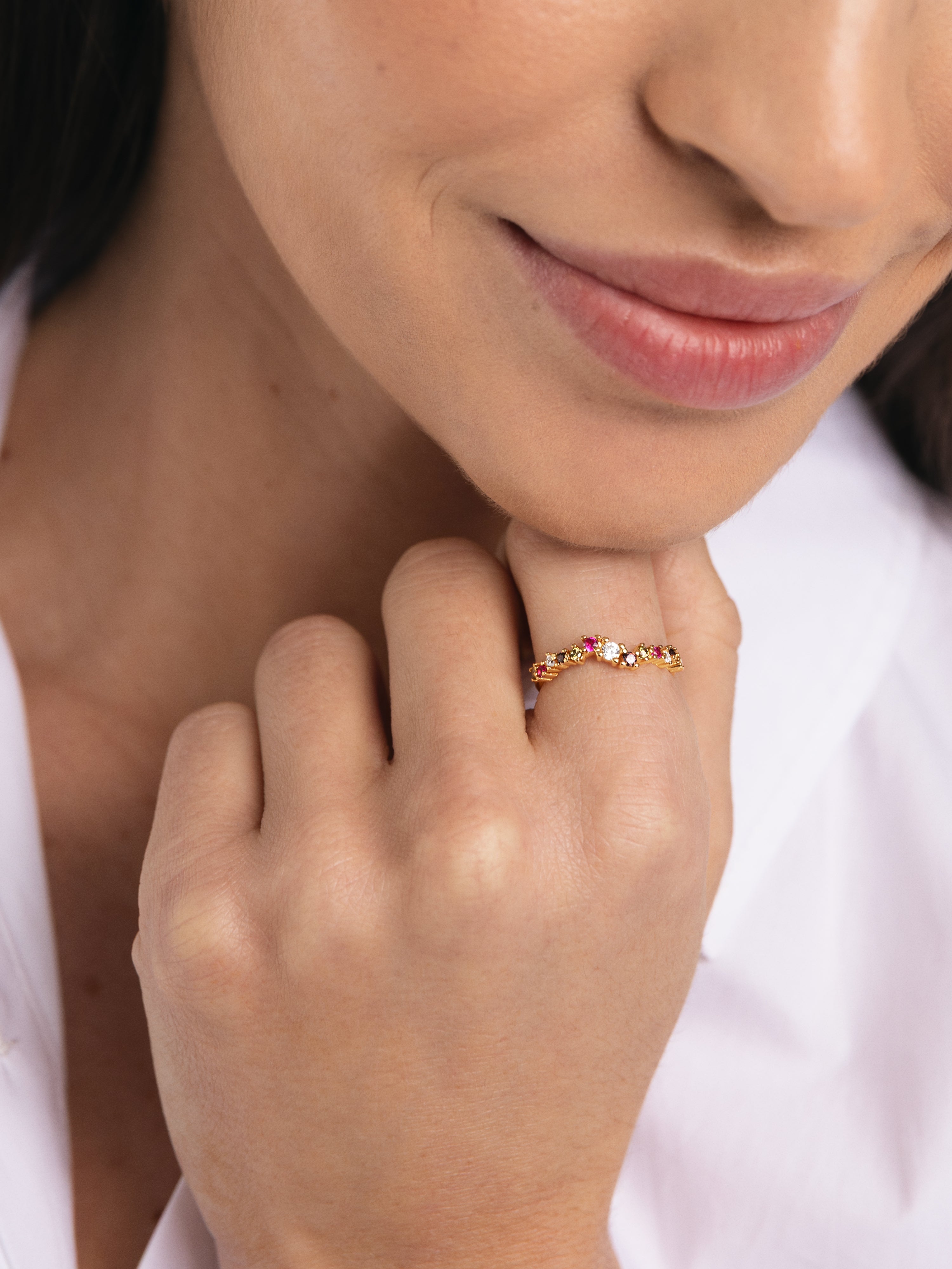 Stellar Colors Gold Ring