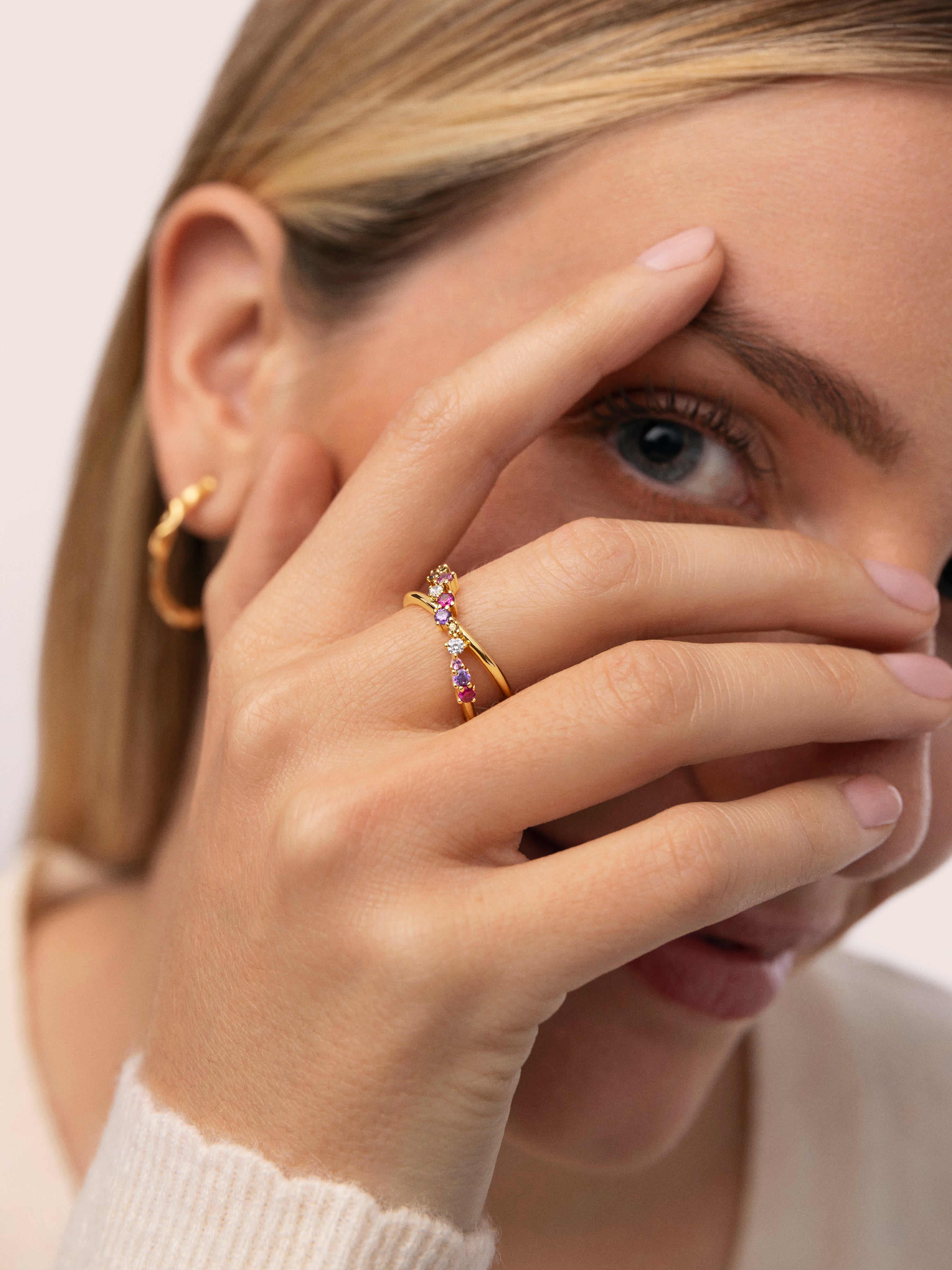 Estelar Cross Gold Ring 