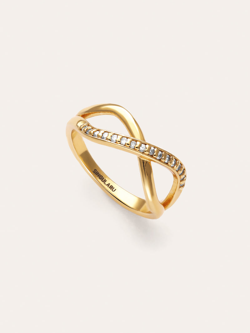 Eterna Sparks Ring, vergoldet