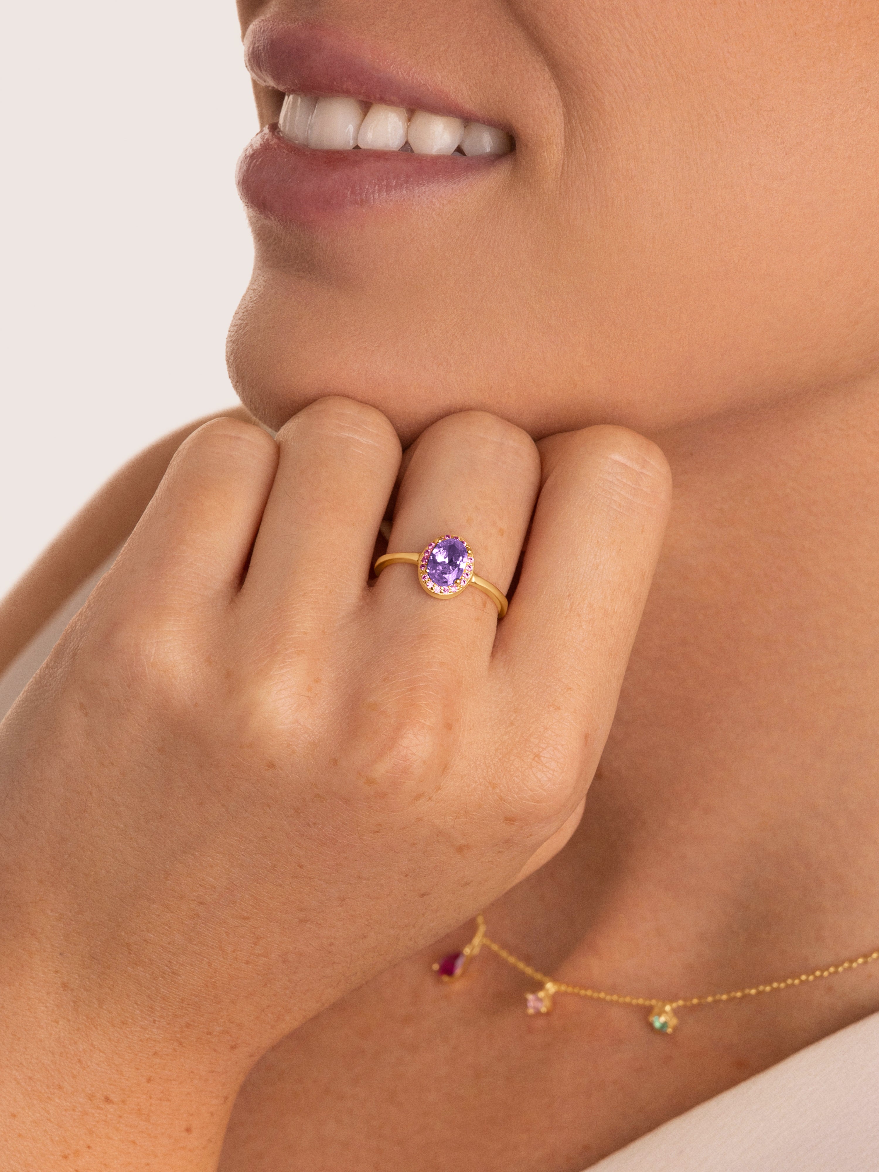 Bague Grape Colors Plaqué Or