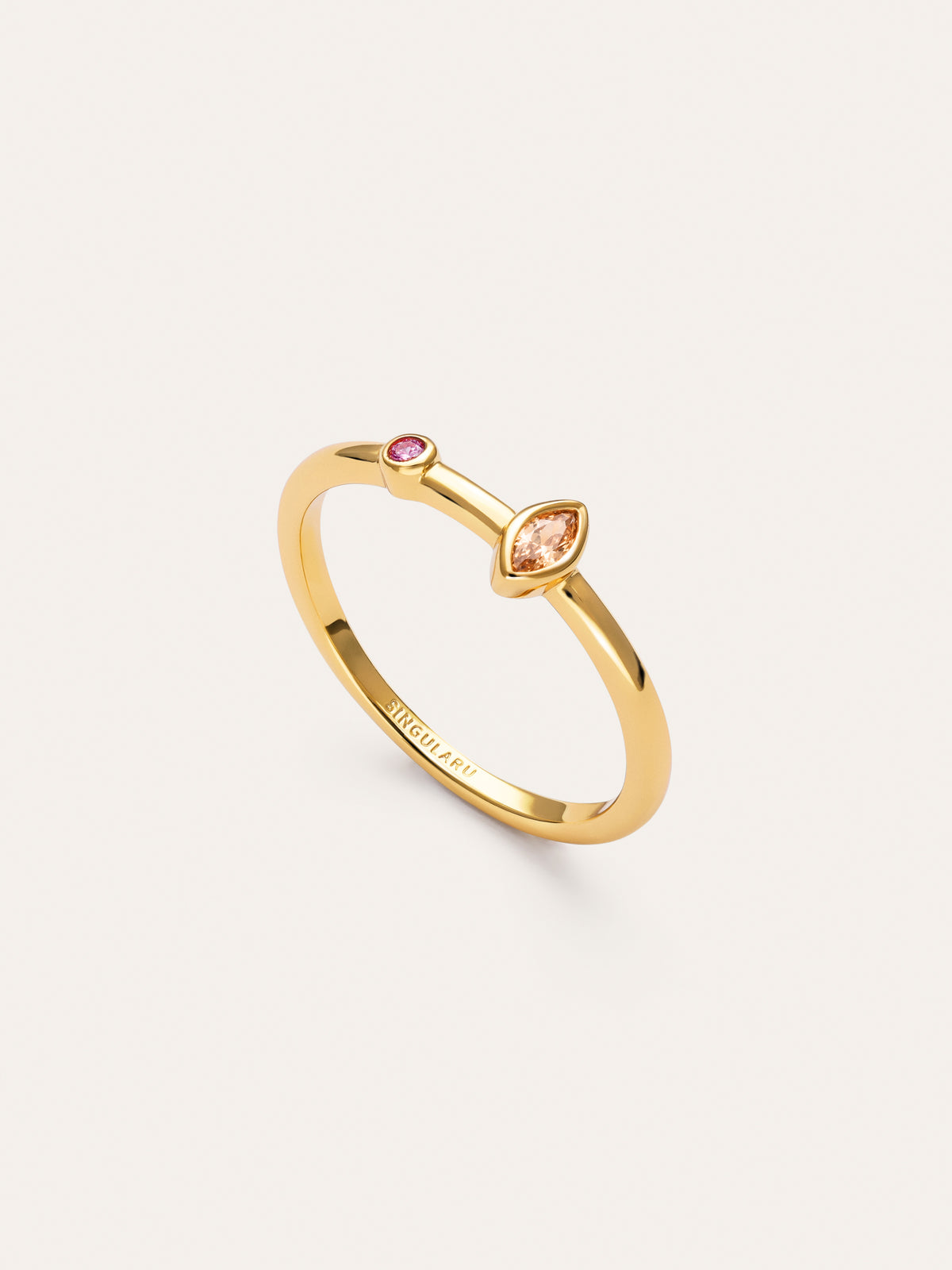 Imagen detalle de Anillo Leonor Calid Baño Oro
