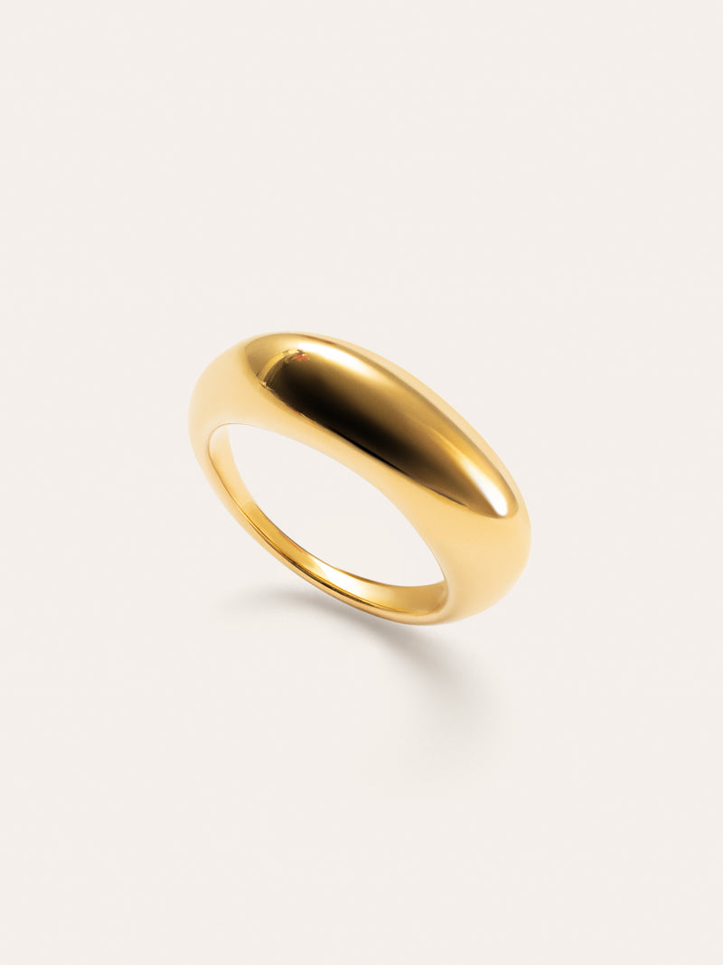 Mariana Maxi Ring Edelstahl, vergoldet