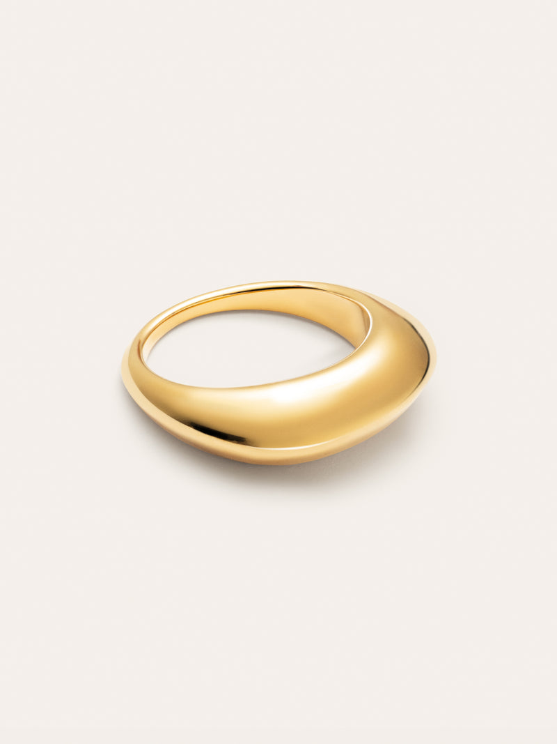 Mariana Maxi Ring Edelstahl, vergoldet