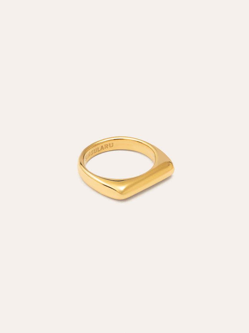 Mariana Edelstahl Ring, vergoldet