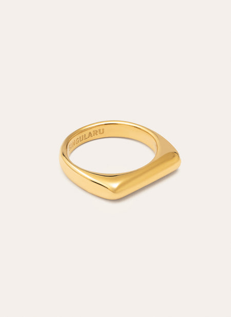 Mariana Edelstahl Ring, vergoldet