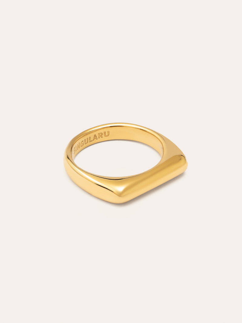 Mariana Edelstahl Ring, vergoldet