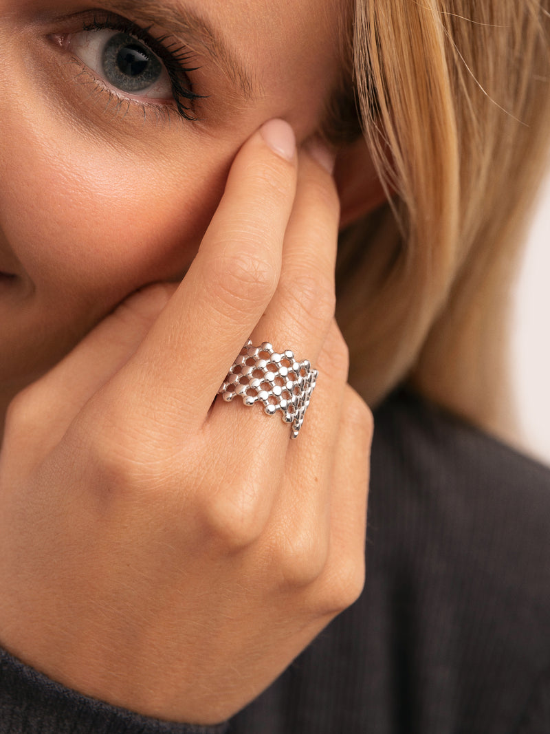 Mini Bomb Ring Edelstahl