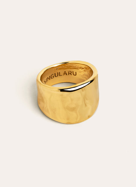 Ring My Ocean Edelstahl mit 18kt Goldbeschichtung
