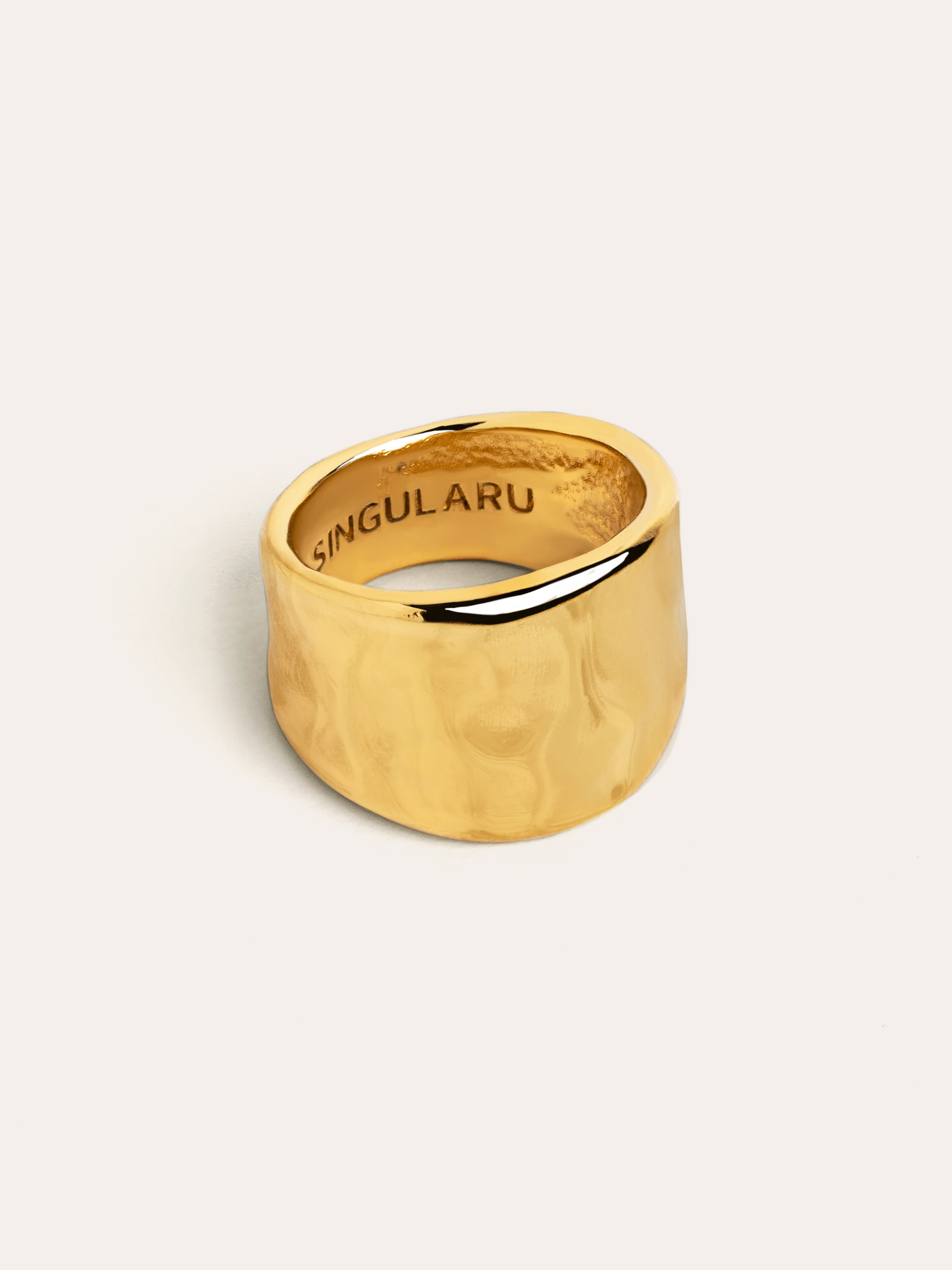 Ring My Ocean Edelstahl mit 18kt Goldbeschichtung