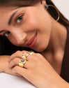 Bague My Cianita Acier plaqué or