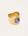 Bague My Cianita Acier plaqué or