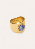 Bague My Cianita Acier plaqué or