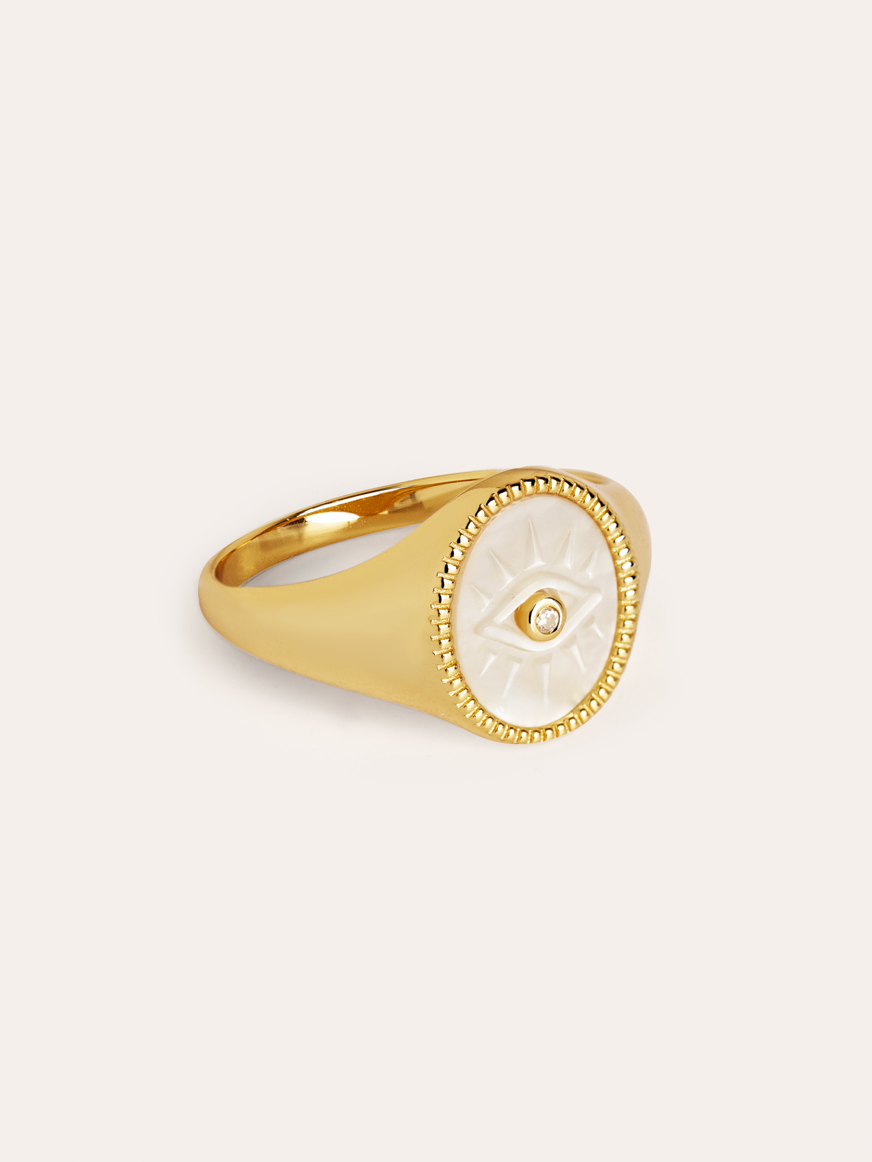 Mystery Eye Gold Ring