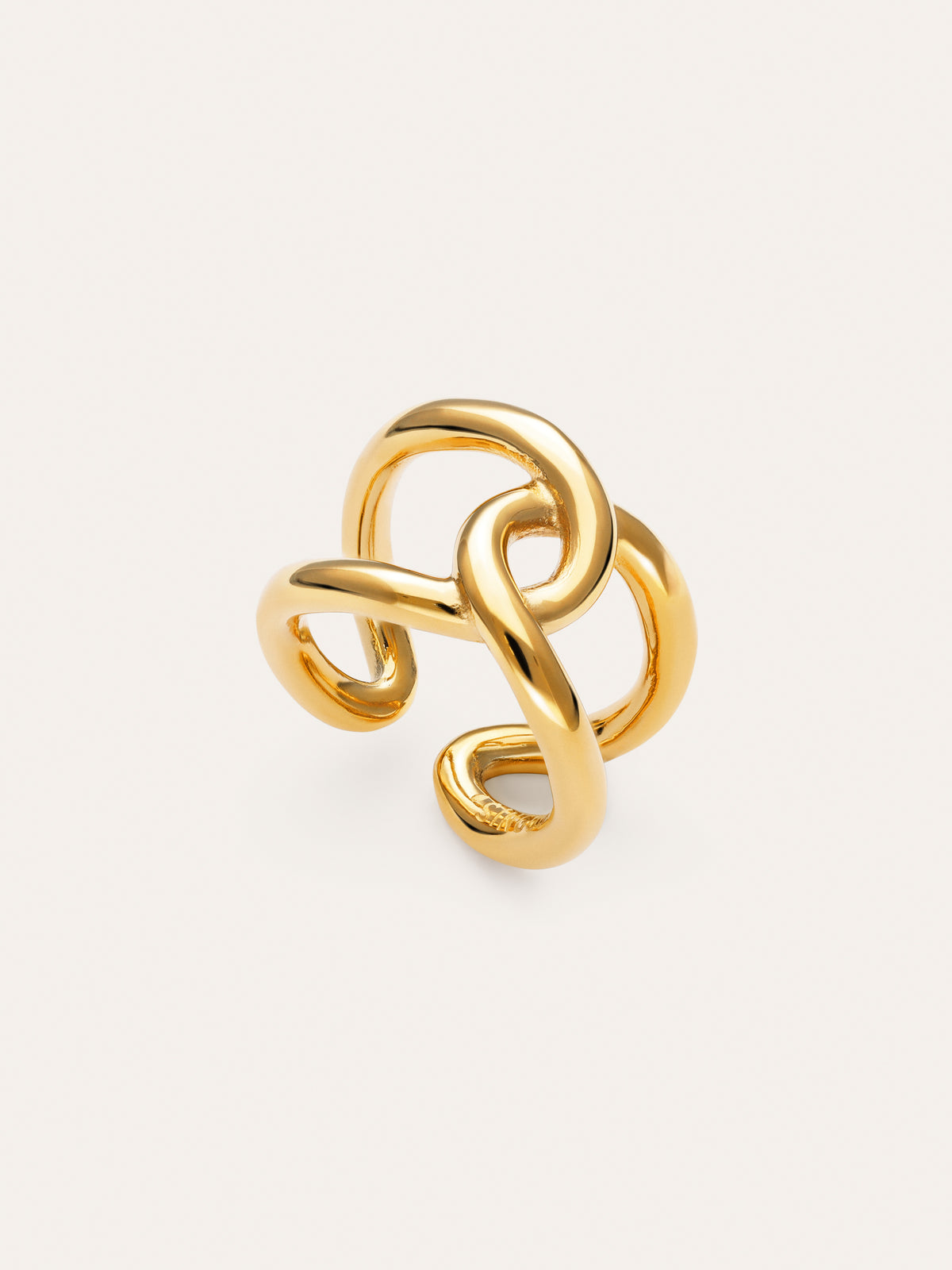 Imagen detalle de One Link Steel Gold-Plated Ring