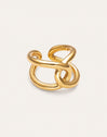 One Link Steel Gold-Plated Ring