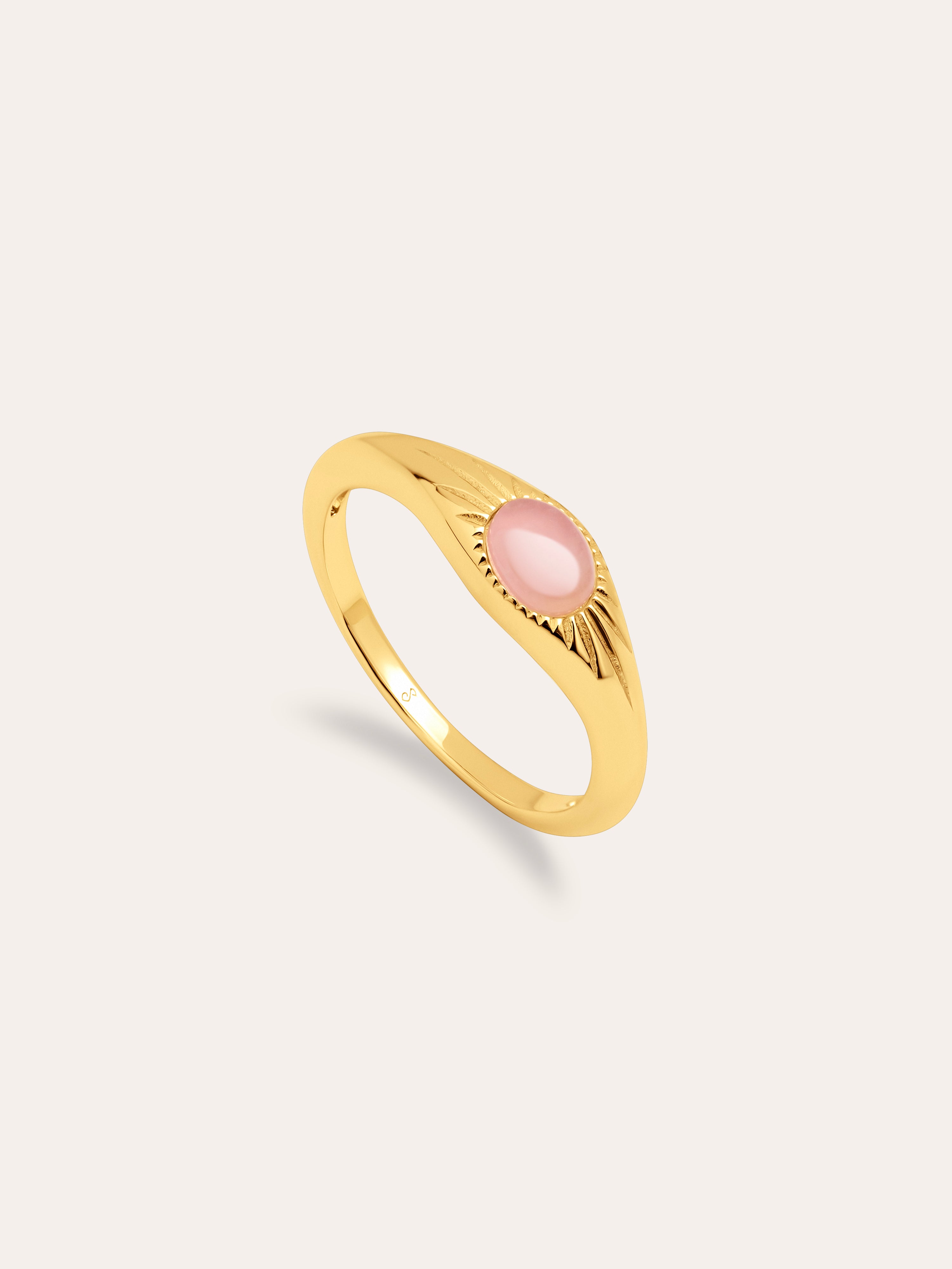 Olivia Rose Quartz Gold Ring