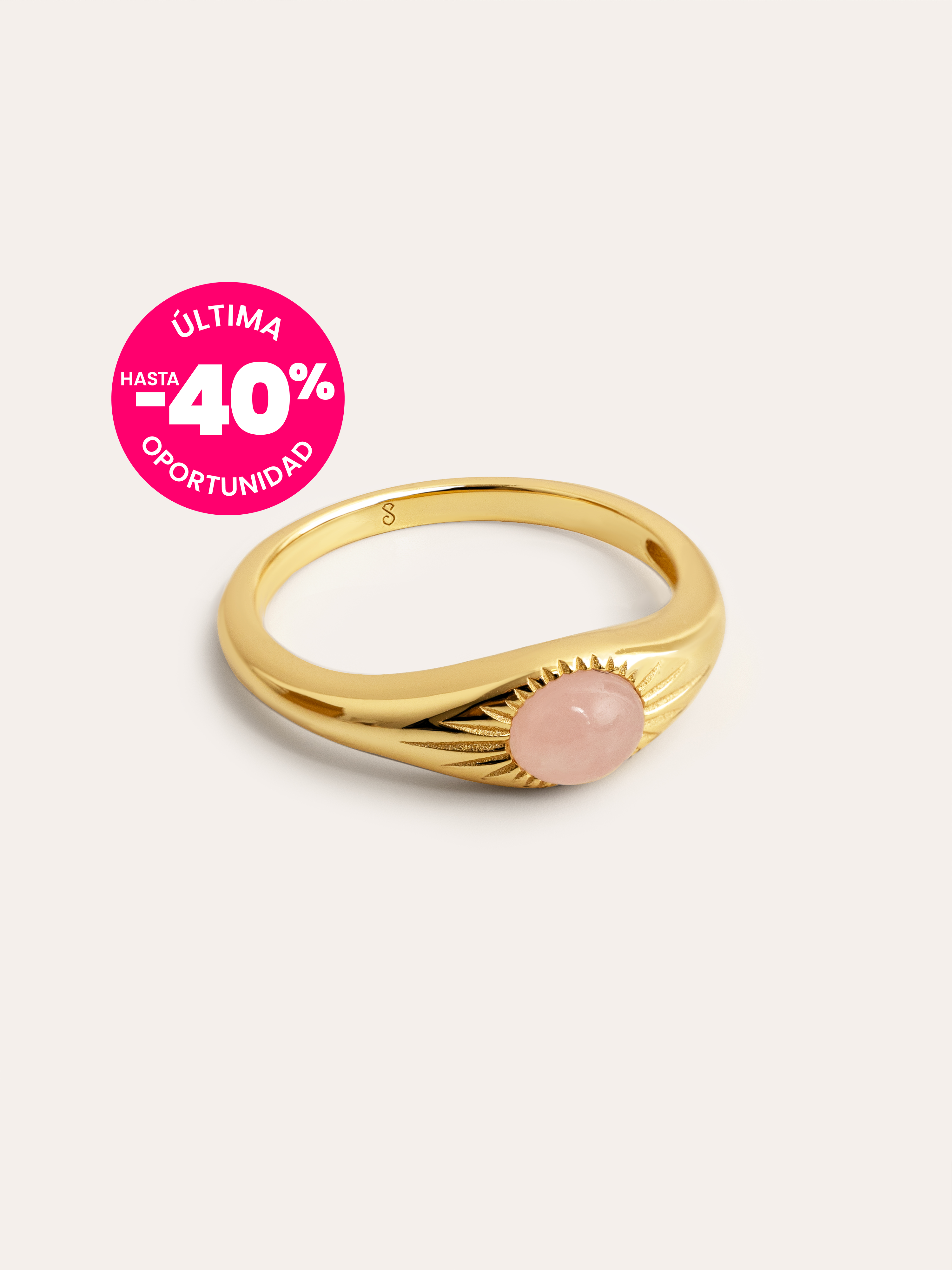 Olivia Rose Quartz Gold Ring