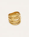 Ring Ondina Edelstahl mit 18kt Goldbeschichtung