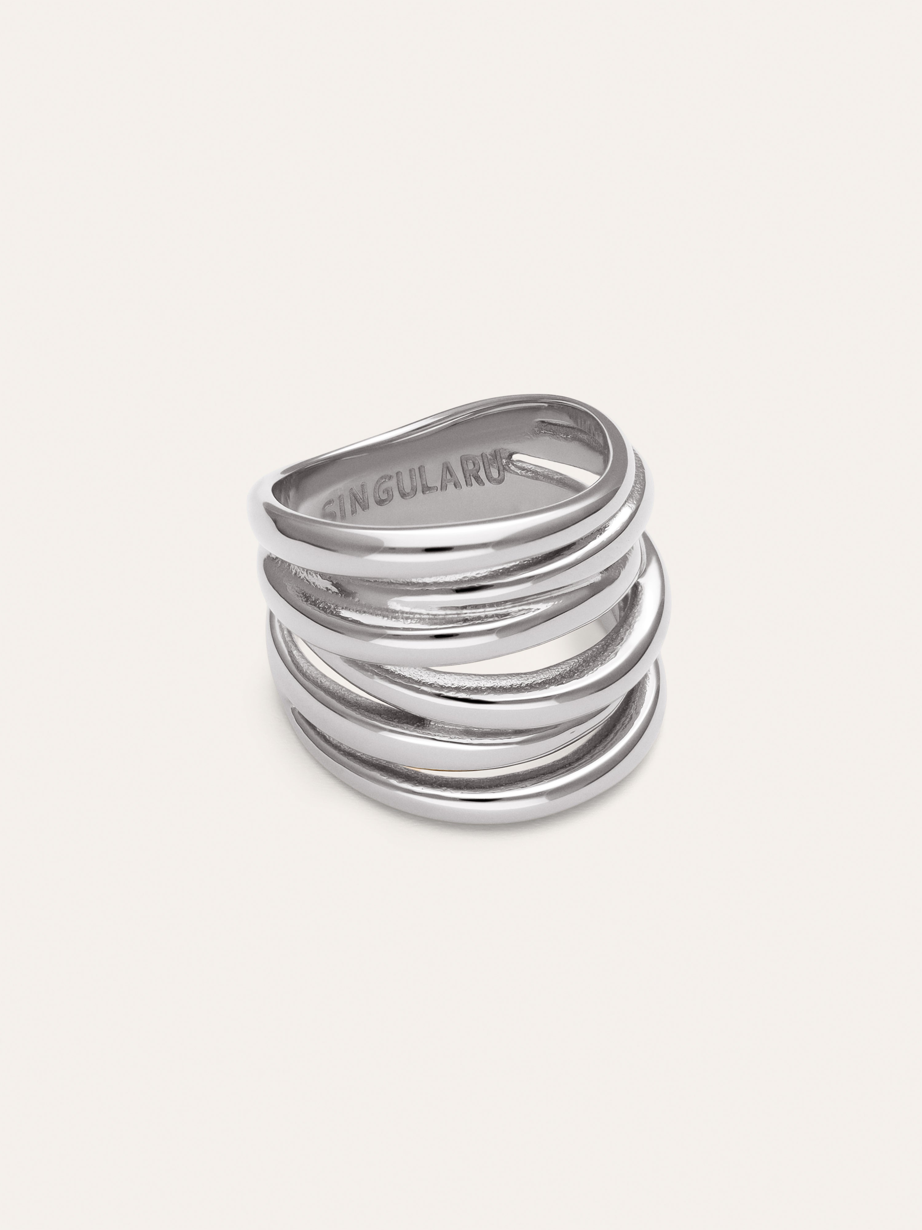 Ondina Ring aus Stahl