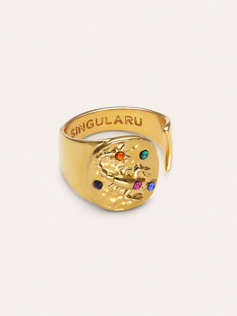 Organic Colors Zodiaco Ring, vergoldet