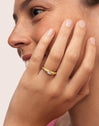 Anillo Organic River Baño Oro