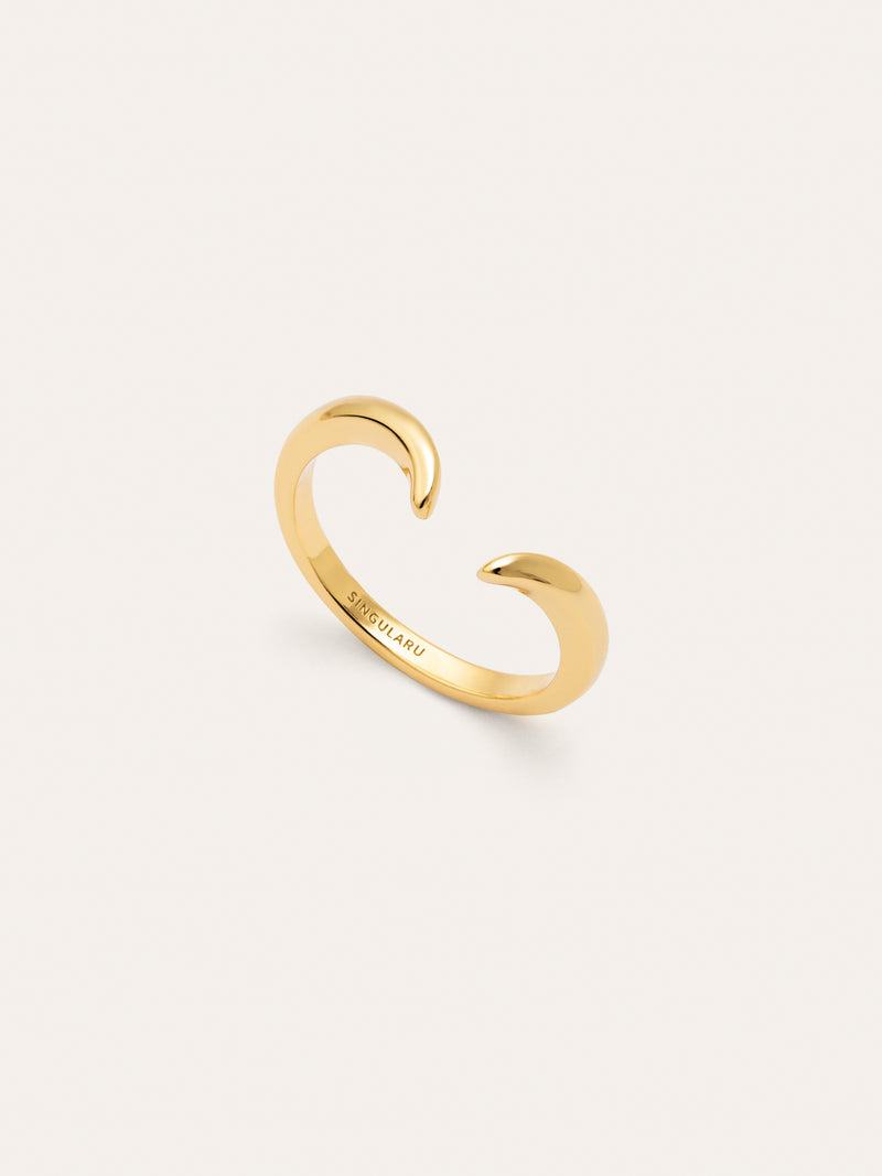 Peak Scarlett Ring Silber, vergoldet