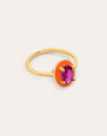 Orange Pop Gold Ring