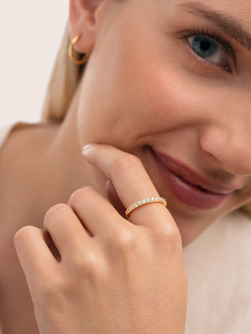 Bague Shine Argent Plaqué Or