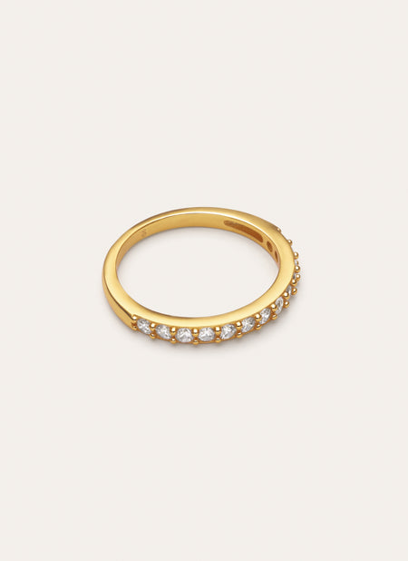 Shine Ring, Silber, vergoldet