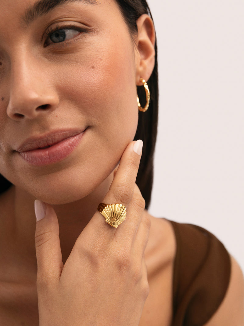 Ring Shelly Edelstahl vergoldet