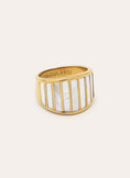 Ring Siren Shells Edelstahl mit 18kt Goldbeschichtung
