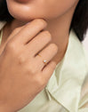 Bague Sophie Plaqué Or - puesto en modelo