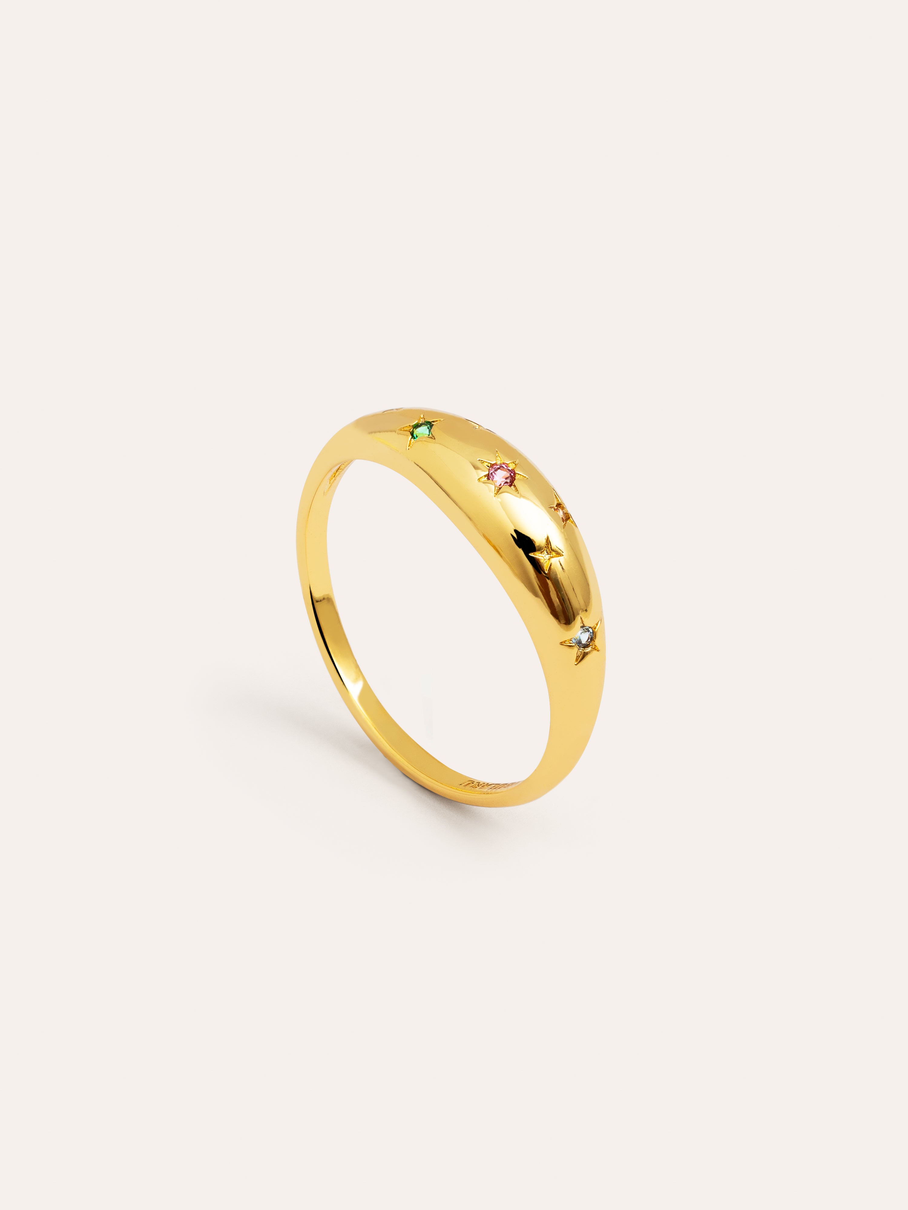 Spark Color Gold Ring