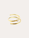 Ring Spiral Spark vergoldet