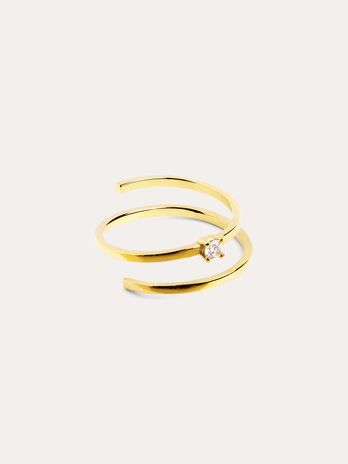 Ring Spiral Spark vergoldet